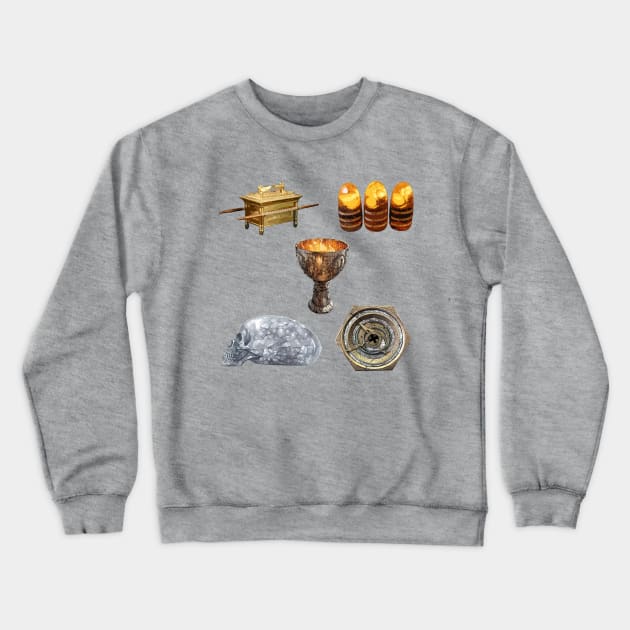 Indy Artifacts Crewneck Sweatshirt by Buff Geeks Art